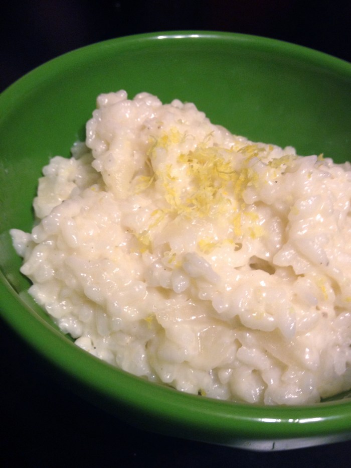 Lemon and Goat Cheese Risotto