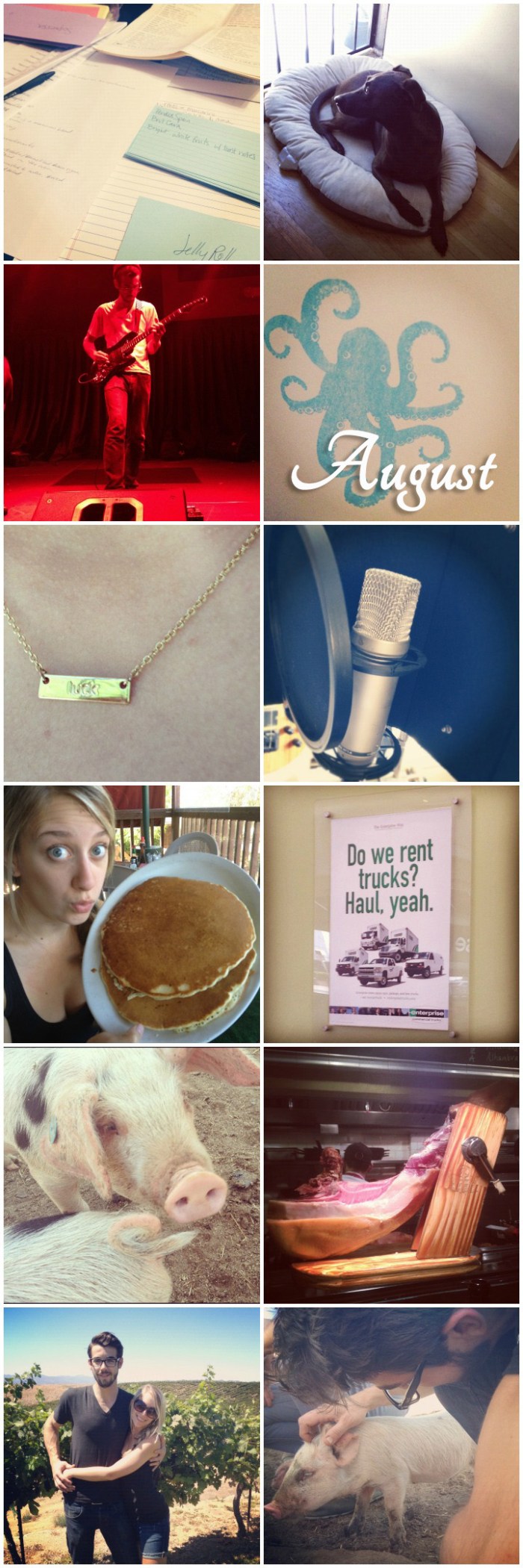 Aug Collage August Instagram Collage