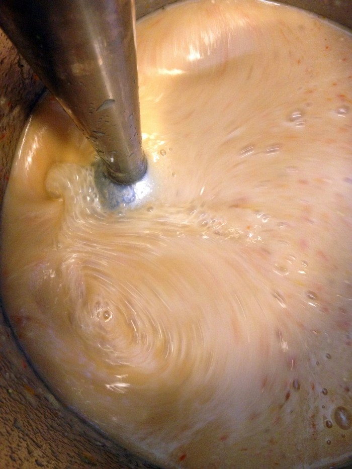 melon tomato gazpacho immersion blender