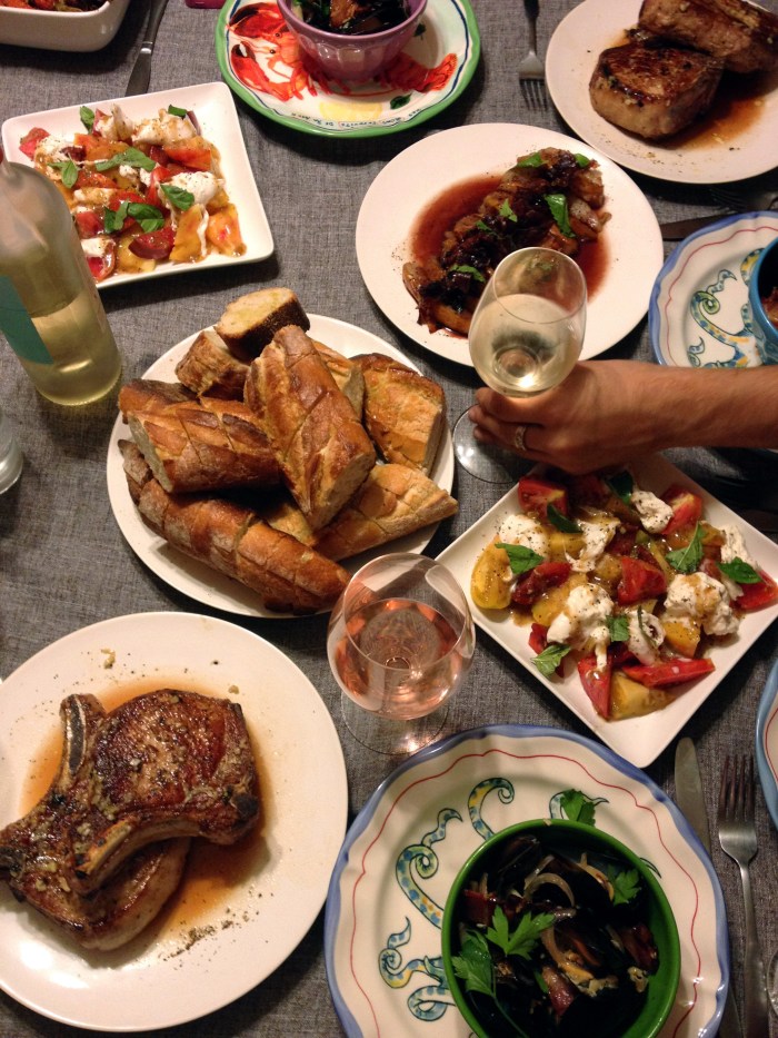 dinner at the Mathews