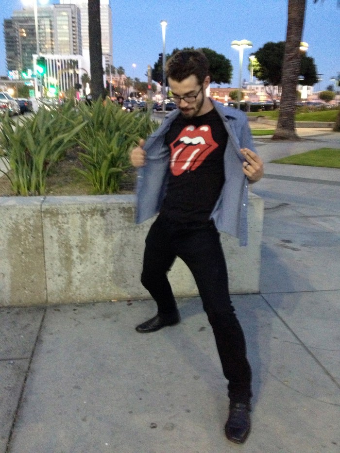 Brad at the rolling stones