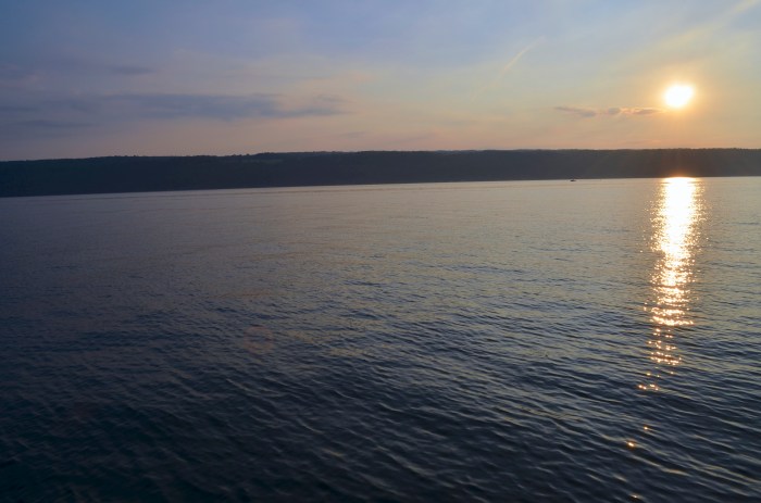 seneca lake sunset