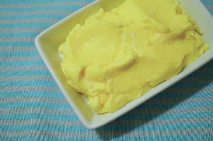 butter from cream with kitchen aide