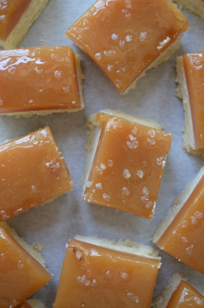salted caramel shortbread cookies