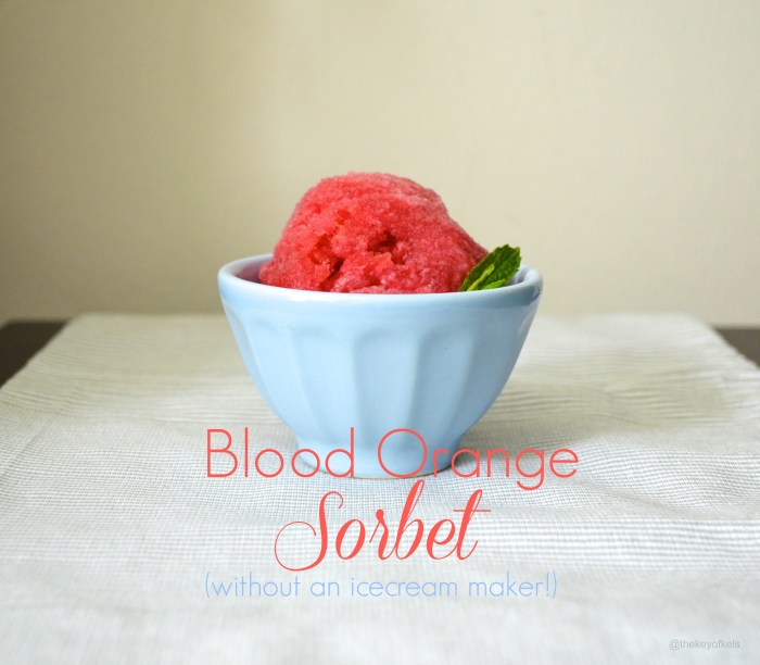 Blood Orange Sorbet