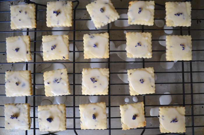 lavendar shortbread cookies